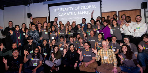 Group photo of Black Reality participating in The Reality of Global Climate Change conference 